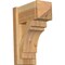 Ekena Millwork Merced Arts & Crafts Rough Sawn Outlooker, Western Red Cedar, 8"W x 16"D x 20"H OUT08X16X20MRC03RWR - alternate 1